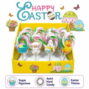 Vente en gros de nouveaux produits Œuf de Pâques <span class=keywords><strong>halal</strong></span> bonbons dessin animé fruits bonbons durs sucette petit lapin en forme de fête de Pâques sucette - Product Image 4