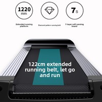 Tapis roulant électrique pliable 2,5 CV avec inclinaison réglable, programmes d'exercice, silencieux, pliable, pour la maison, avec support pour tablette