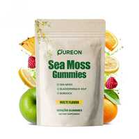 Gummies véganes Pureon OEM ODM sans gluten à base d'algues marines, d'algues vésiculaires et de racine de bardane pour adultes