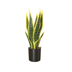 Plantas artificiales de serpiente, 38cm, hoja amarilla, plantas ornamentales de <span class=keywords><strong>Sansevieria</strong></span> - Product Image 1