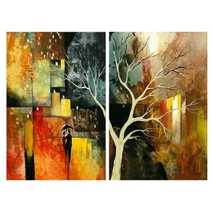 Living Room Decor Modern Abstract Pictures Middle East Oil On Painting Artwork