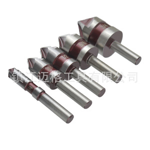Hss Co 5% Round Shank Five Blade Chamfering Tool Metal Deburring Taper Countersunk For Metal Workpiece - Product Image 4