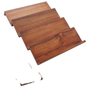 Новинка 2025: Бамбуковая деревянная регулируемая подставка-органайзер для специй, <span class=keywords><strong>3</strong></span> яруса, белая, OEM, кухонные аксессуары - Product Image 3