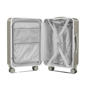 Luggage Trolley Case 4 <b>Wheels</b> PC Material <b>Lock</b> Closure Business Travel Dark Gray - Product Image 5