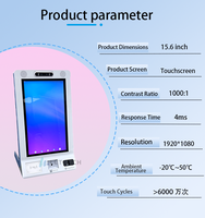 Impresora de quiosco de pago con pantalla táctil POS de escritorio de 10,1 pulgadas, 58mm con escáner de código de barras QR 1D 2D y lector NFC