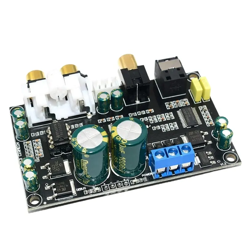 Placa decodificadora para amplificador, interfaz Digital CS4398 CS8416, CA 12-18V, 24 bits, 192K, entrada coaxial de fibra óptica, DAC