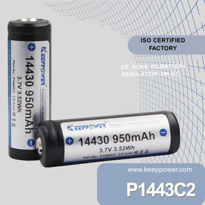 14430 Keeppower 950mAh 3.7V protetto batteria ricaricabile agli ioni di litio P1443C2 con lunga durata <span class=keywords><strong>e</strong></span> prestazioni elevate - Product Image 5