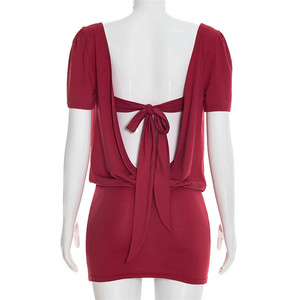 Nuovo Completo Due Pezzi 2026 Chic e Sexy con Abito Traforato, Vestito <span class=keywords><strong>Aderente</strong></span> a Maniche Corte e Top a Tubino per <span class=keywords><strong>Donna</strong></span> - Product Image 5