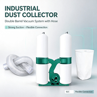 Collecteur de poussière à double sac, extracteur de poussière pour le travail du bois, pour la collecte des sciure de bois