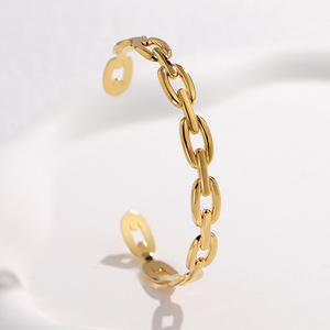 Bracelets Joncs en Acier Inoxydable de Haute Qualité, Design Simple Nez de Cochon, Bracelet Unisexe Tendance Empilable Anniversaire Shanyue - Product Image 2