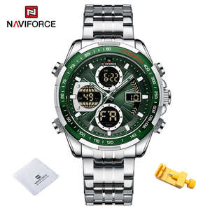 นาฬิกาควอตซ์ <span class=keywords><strong>NAVIFORCE</strong></span> <span class=keywords><strong>9197L</strong></span> รุ่นใหม่ นาฬิกาข้อมือผู้ชายสุดหรู สปอร์ต โครโนกราฟ กันน้ำ นาฬิกาดิจิตอลขนาดใหญ่ - Product Image 5