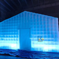 Grande maison gonflable extérieure portative de tente d'événement de cube matériel d'Oxford pour la partie