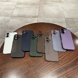 เคสโทรศัพท์มือถือแบบบางพิเศษ ผิวด้าน พร้อมฟิล์มป้องกันเลนส์ สำหรับ iPhone14 Plus 13 12 Pro Max - Product Image 2