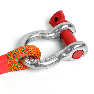 Alnas Thickened Car Towing Rope 10 Ton Polyester Orange Vehicle Rescue Rope - Product Image 2