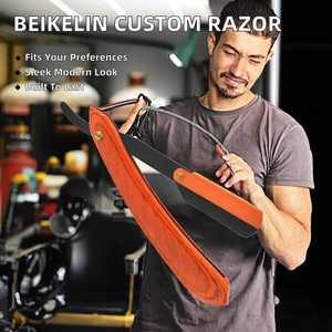 Maquinilla de Afeitar de un Solo Corte Personalizable, Hoja de Acero Inoxidable, Mango de Aluminio, Acabado Gris Clásico para Cuerpo y Bikini - Product Image 2