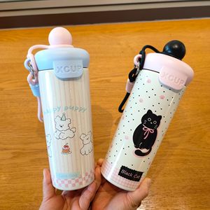 Children's Thermos Cup With Straw 316 Stainless Steel Thermal Insulation For School Outdoor Use - Product Image 4