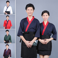 Restaurant japonais Izakaya Chef uniforme serveur Kimono veste + tablier Sushi Chef veste