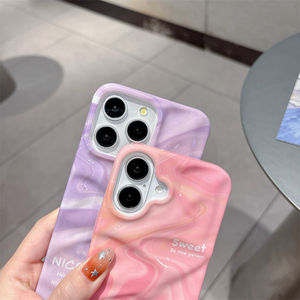 Custodia Protettiva per <span class=keywords><strong>iPhone</strong></span> 17 16 <span class=keywords><strong>Pro</strong></span> <span class=keywords><strong>Max</strong></span> 15 14 13 12 con Design Unico e Motivo <span class=keywords><strong>Viola</strong></span> Sfumato - Product Image 3