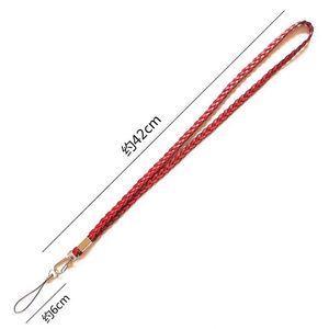 Custom Braided Long Flat Rope Polyester Keychain Lanyard Quality Cell Phone Neck Strap - Product Image 6