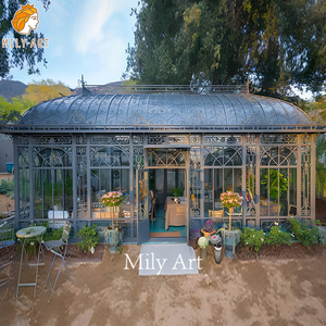 Gazebo <span class=keywords><strong>de</strong></span> Hierro Forjado <span class=keywords><strong>de</strong></span> Estilo Europeo Personalizado MILY, Invernadero <span class=keywords><strong>de</strong></span> Alta Calidad para Decoración <span class=keywords><strong>de</strong></span> Exteriores - Product Image 5