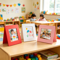 Cadre photo en carton avec chevalet 4x6, cadres chevalet DIY colorés en carton duplex pour accrocher dans les salles de classe et les expositions