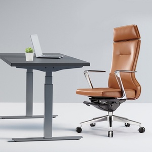 Wholesale Executive Recliner Ergonomic High Back Ceo Genuine Leather Office Chair Modern - Product Image 6