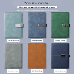 Wholesale A5 Loose-leaf Journal Leather Planner <strong>Notebook</strong> Whiteboard Printable White <strong>Notebook</strong> - Product Image 3