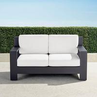 Mobilier de jardin en aluminium brossé, meubles d'extérieur modernes, canapé avec coussin, en métal, pour hôtel