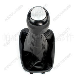 Funda de cuero para pomo de palanca de cambios Saab 9-3 2003-2012, cabezal de cambio ergonómico de 5 velocidades para palanca de transmisión de coche - Product Image 4