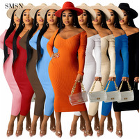 Askı vestidos largos Bodycon bayan giyim artı boyutu 2021 kadın uzun elbise kadınlar 2021 seksi elbiseler