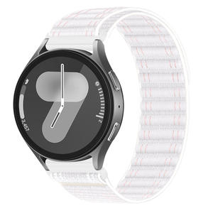 Nouveau 20/22mm Nylon Tressé Smart Watch Strap pour Samsung Galaxy Watch 7/6/5/4 Classic Sport <span class=keywords><strong>Bracelet</strong></span> 40/44mm Watch Band Charm - Product Image 4