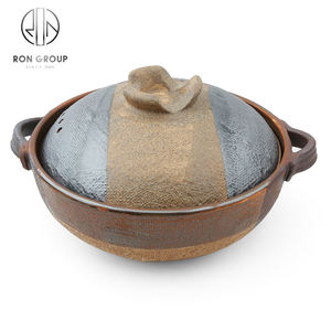 Casserole de restaurant, marmite en céramique, bol en argile, ustensiles de cuisine pour la cuisson, ensembles de plats de cuisson, casseroles à ragoût avec couvercle - Product Image 2