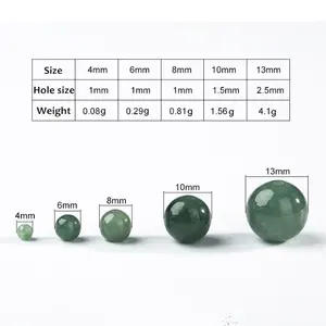 Wholesale 8mm Round A Cargo Gemstone Accessories Natural Oil Green Emerald Ice Jade Beads For DIY Jewelry