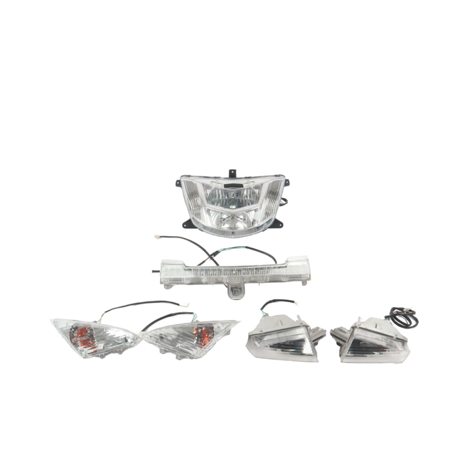 Complete Set CFP Scooter Lights MAXAM CFP250-4-002 LED Headlight Front/Rear Turn Lights Tail Lamp Blue 6 Lens Replacement