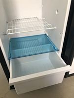 Refrigerador delgado para caravana de 150L, refrigerador para barco, 12 voltios, para coche, caravana, 12 V, congelador AC DC, refrigerador de doble uso para furgoneta