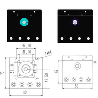 Módulo Lineal GX80 con Doble Guía Lineal, Bloque de Máquina con Eje Óptico, Husillo de Bolas, Doble Eje Óptico, Riel Deslizante de Doble Husillo, Módulo Lineal GG