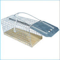 Piège à rats en métal massif réutilisable et sans cruauté, pour intérieur et extérieur, avec construction galvanisée à chaud, cage à souris