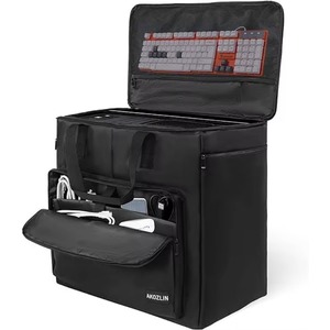 Classeur à fermeture éclair Case-it, sac de rangement grande capacité pour ordinateur portable professionnel, classeur extensible à fermeture éclair - Product Image 1