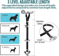 Sangle réglable en nylon pour clochettes d'entraînement pour chiens, sifflet pour chien, 7 grands sifflets métalliques puissants pour l'apprentissage de la propreté, pour le camping et l'intérieur