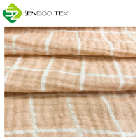 Tissu en mousseline douce tissée légère en coton biologique certifié GOTS 100% imprimé sur mesure double gaze 130 g/m² pour textile pour bébé