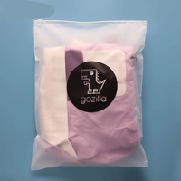 Sacs refermables à fermeture éclair personnalisés, imprimés, écologiques, biodégradables, en plastique givré, pour vêtements, sacs à fermeture éclair