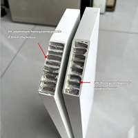 Portes doubles de cuisine personnalisées en PET de 18 mm avec cadre en nid d'abeille tout aluminium, installation sans perçage