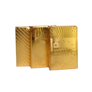 Carte à jouer magique en or 24K <span class=keywords><strong>de</strong></span> haute qualité, carte <span class=keywords><strong>de</strong></span> Poker <span class=keywords><strong>de</strong></span> Casino en plastique, <span class=keywords><strong>jeu</strong></span> <span class=keywords><strong>de</strong></span> société personnalisé, vente en gros, étanche <span class=keywords><strong>avec</strong></span> boîte en cuir - Product Image 4