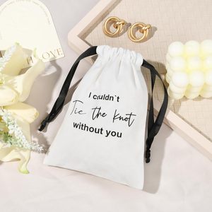 Wholesale Drawstring Jewelry Pouch Bridesmaid <b>Gift</b> <b>Bags</b> Linen Cotton Fabric <b>Wedding</b> Bridal Party Favor <b>Bags</b> - Product Image 5