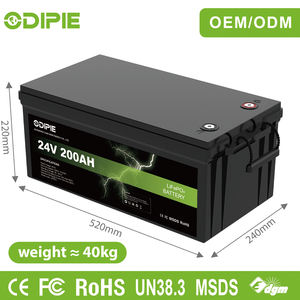 Batería de <span class=keywords><strong>Litio</strong></span> LiFePO4 de Ciclo Profundo de <span class=keywords><strong>24V</strong></span> 25.6V 200Ah 5.12kWh con Certificación CE de Fábrica China, Batería de Almacenamiento Solar para Sistemas Solares Fuera de la Red y Vehículos Recreativos - Product Image 2