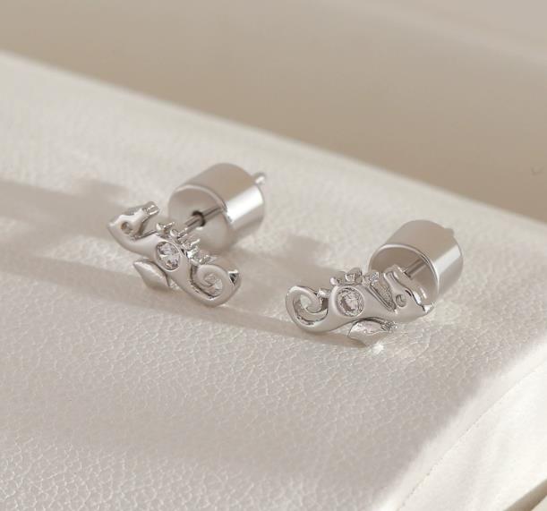 Silver-1*0.5cm seahorse