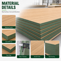 Panneaux de fibres HMR imperméables de couleur verte de 2 à 25mm Panneau MDF 18mm Feuille de mélamine Mdf Hdf