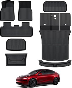 Tapetes <span class=keywords><strong>para</strong></span> Tesla Model Y 2025 2026, Juego Completo <span class=keywords><strong>de</strong></span> 8 Piezas <span class=keywords><strong>para</strong></span> Todo Clima, Accesorios <span class=keywords><strong>para</strong></span> Maletero, Tapetes 3D <span class=keywords><strong>de</strong></span> TPE <span class=keywords><strong>para</strong></span> Maletero Trasero y Delantero - Product Image 1