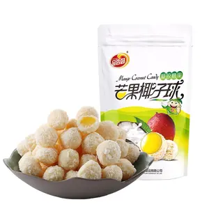 Bulk Candy coconut coated mango center filled soft candy at best price