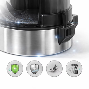 Bac à litière pour chat <span class=keywords><strong>de</strong></span> style grand <span class=keywords><strong>pot</strong></span> <span class=keywords><strong>de</strong></span> fleurs, entièrement fermé, anti-odeur, anti-fuite, en acier inoxydable, facile à nettoyer, avec plante artificielle - Product Image 2